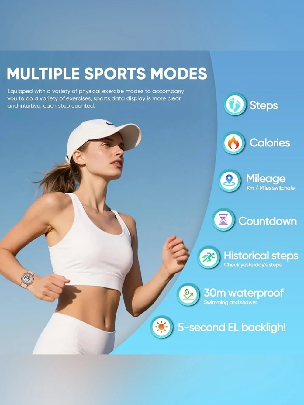 NIOB The TIMEURE Pedometer Watch (Model TU-2509) shown